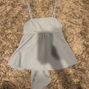 Light Blue Flowy Top